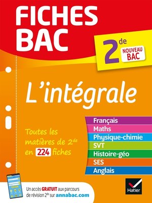 cover image of Fiches bac L'intégrale (tout-en-un) 2de